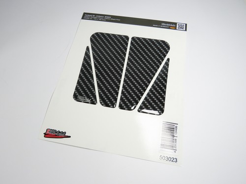 Tankpad 3D Motorrad Aufkleber Carbon Schwarz Optik Gel Lackschutzfolie : Form 49 - Picture 3 of 7