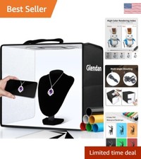 Portable Photo Studio Light Box - Dimmable with 112 LED Lights 6 Backdrops