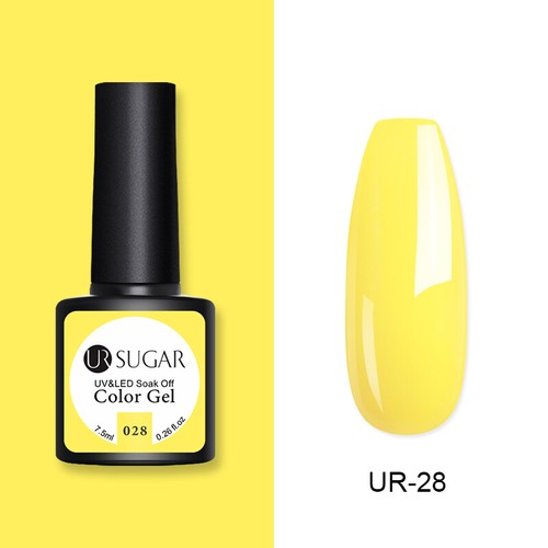 UR SUGAR 172 Colors UV Gel Polish Glitter Purple Top Base Gel Gel Varnish 7.5ml - Picture 31 of 119