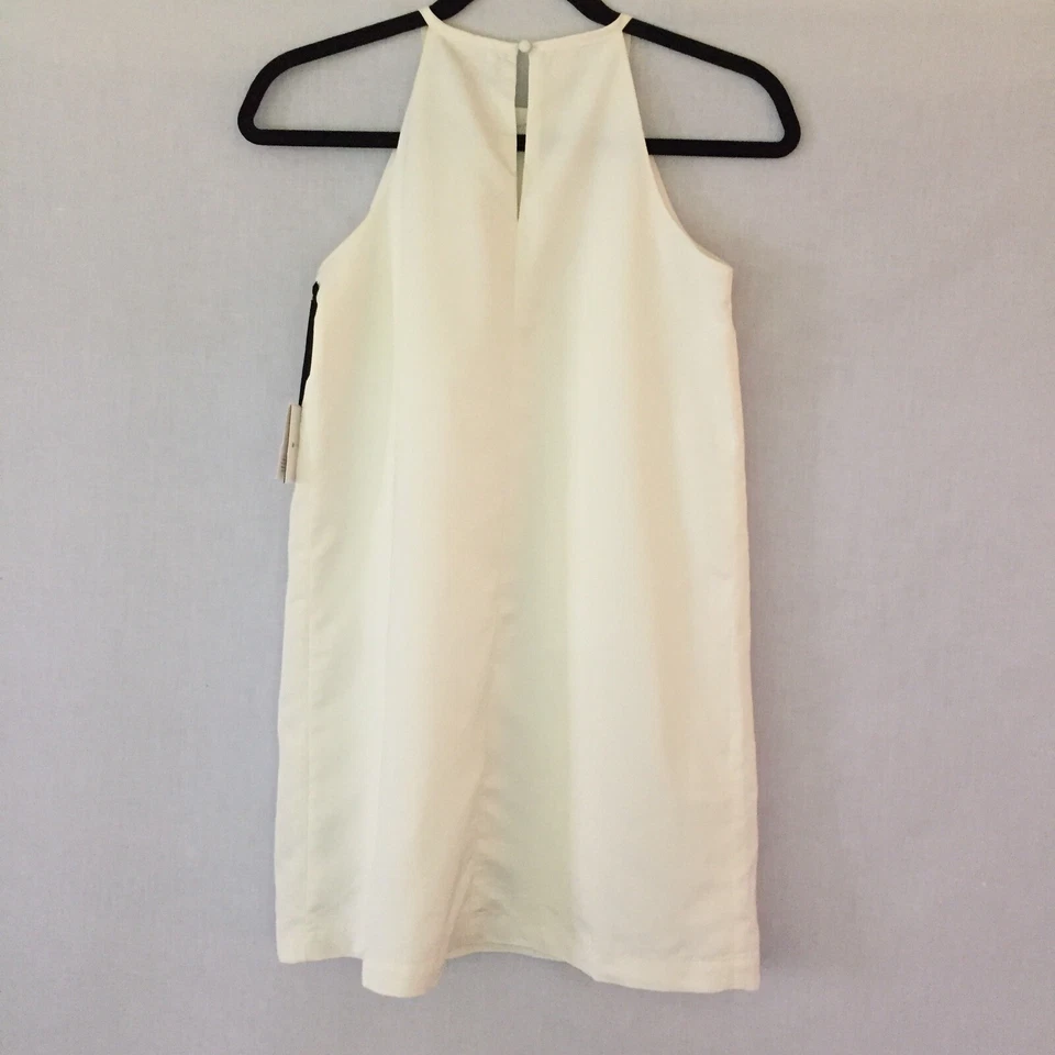 Vestido Victoria Becham para Target NOVO com Etiqueta Halter Applique Meninas Tamanho Grande Branco - Imagem 4 de 4