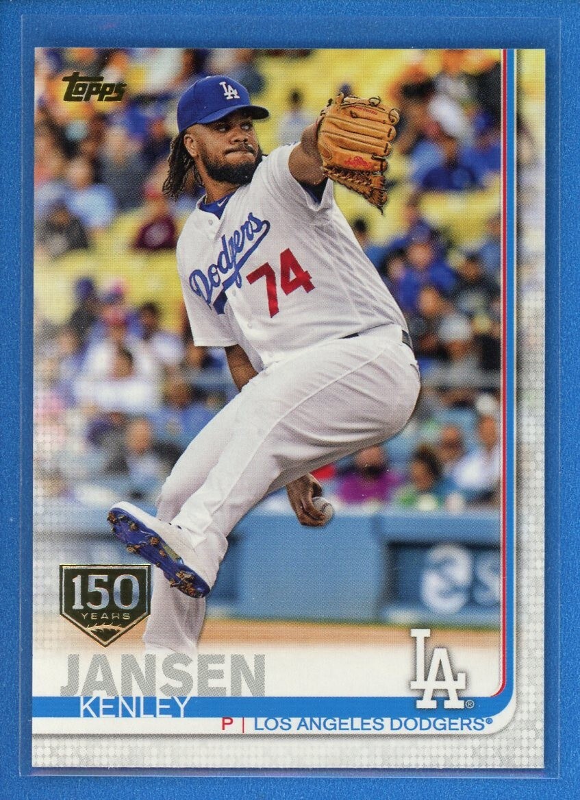 2019 Topps Series 1 150th Anniversary Gold Stamp #129 Kenley Jansen LA Dodgers
