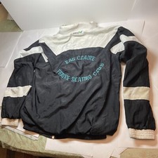 Vintage Advertising Erima Jacket S Windbreaker Figure Skating Club Eau Claire WI
