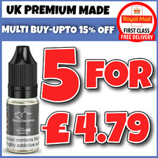 Nic Shots 10ml Nic drops Nicotine Shots E liquid Vape Juice 18mg/ml 15mg 70VG