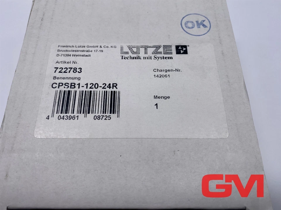 Lütze Schaltnetzteil 722783 switching power supply CPSB1-120-24R DC 24 V - Image 2 of 4