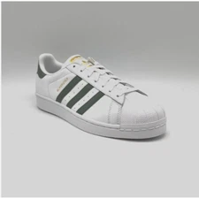 Adidas Originals Superstar White Trace Green CQ0675 Sneakers Mens Shell Toe NWOB