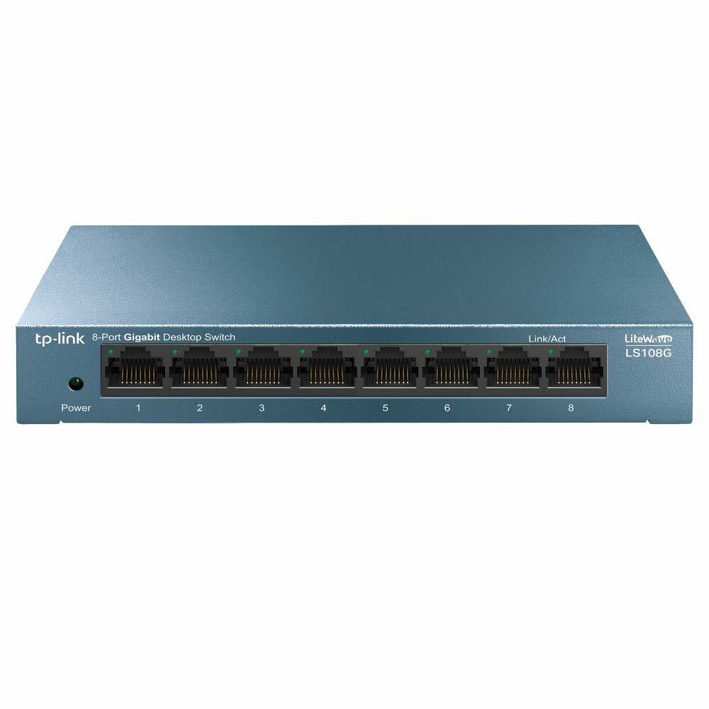 TP-Link LS108G Switch Desktop 8 Porte Gigabit - Soluzione Ufficio