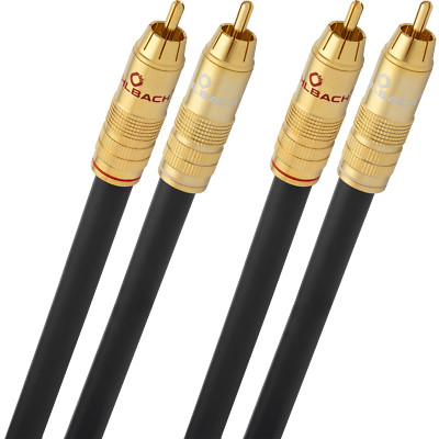 Oehlbach NF 214 Master - Erstklassiges Stereo Audio-Cinchkabel Set 2x1,0m