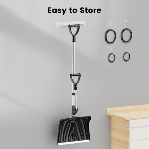 4.5Ft Snow Shovel with Two D-Ring Handles Ergonomic Heavy Duty Snow Removal Tool - Picture 8 of 8