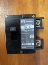 Cutler Hammer BW2200 2 Pole 200A 120/240V bolt on Main Circuit Breaker