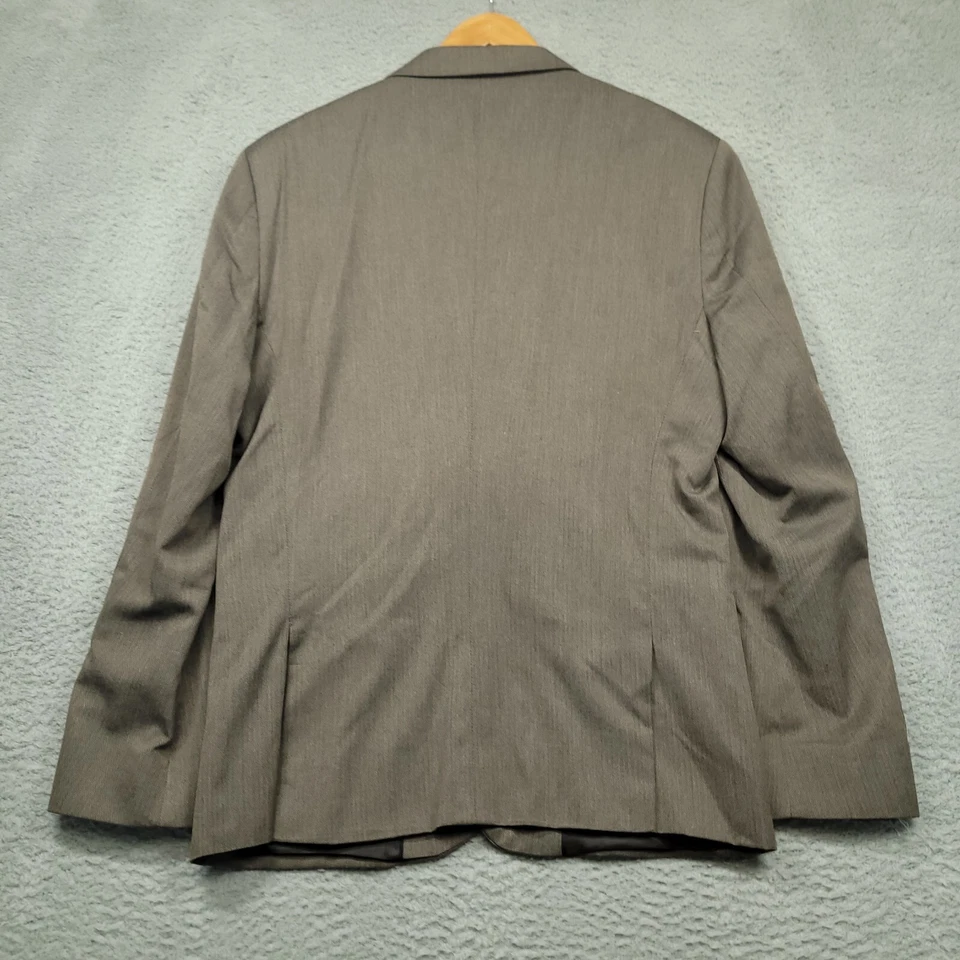 Banana Republic Tailored Fit Men's 44R (41) Blazer Coat Brown Herringbone REPAIR - Image 2 of 4