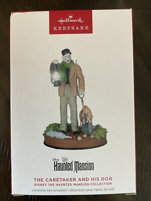 2024 UNOPENED Hallmark Ornament CARETAKER AND HIS DOG Disney HAUNTED MANSION