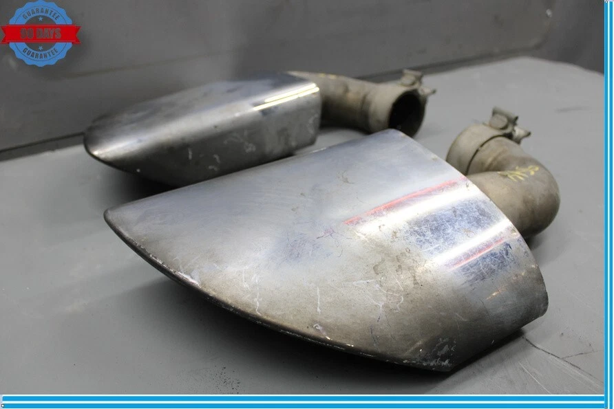 11-17 Volkswagen VW Touareg Rear Left & Right Side Muffler Tail Pipe Exhaust Oem - Image 3 of 4