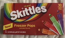 Skittles Freezer Pops ~10 freeze pop Per box - New Sealed
