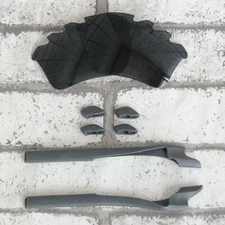 Gray Rubber Kits & Black Replacement lens for-Oakley Half Jacket 2.0 XL Vented