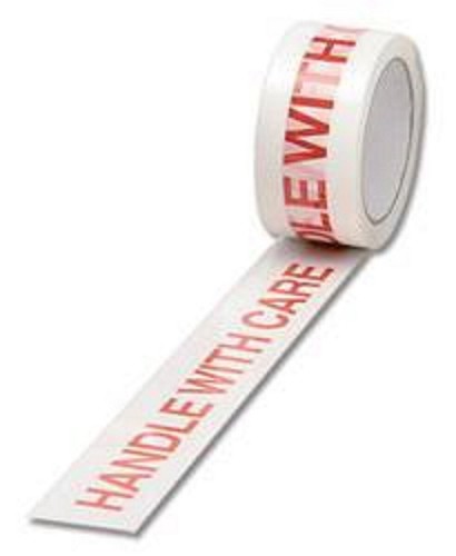 12 Rolls HANDLE WITH CARE Printed Packing Tape 48x66m - Picture 1 of 5