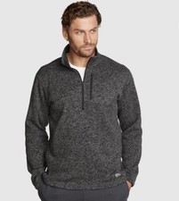 NEW Men  s Eddie Bauer Radiator 1/2 Zip Sweater/ Color: Charcoal/ Size: XXL