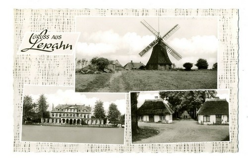 alte AK Lepahn Kreis Plön, Mehrbildkarte - Windmühle