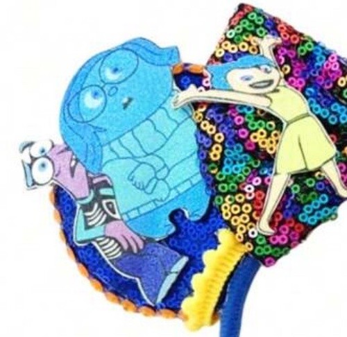 NEW Disney INSIDE OUT Mickey ears JOY SADNESS Headband ANGER Disgust FEAR - 第 3/5 張圖片
