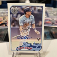 🇺🇸 2024 Topps Update Cam Eden 1989 On Card Auto Toronto Blue Jays Rookie 🔥