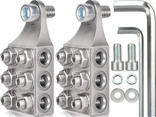 12-Way 10AWG up to 4/0 AWG Gauge Battery Terminal Connectors, Top Post Battery T