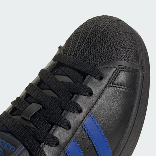 Zapatilla deportiva Adidas Superstar II Core negra/azul/blanca nube (JQ2310) - Imagen 7 de 8