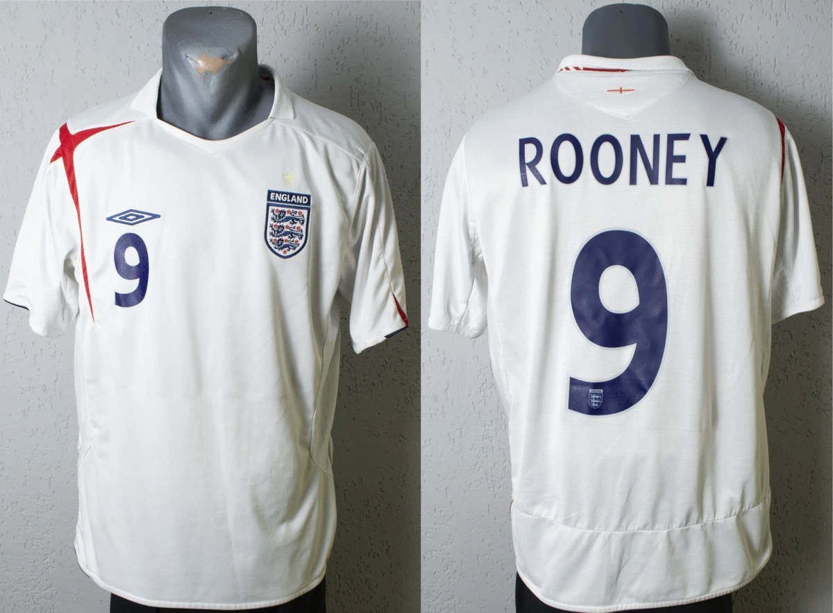 Wayne Rooney England White National Team Soccer Fan Apparel