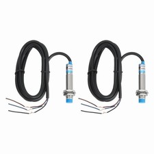 2Pcs Inductive Proximity Sensor,PNP NC M12 DC 6-36V 300mA Proximity Switch