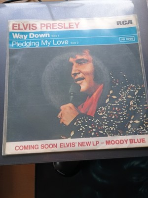 Elvis Presley - Way Down / Pledging My Love (7'' RCA Vinyl-Single Germany 1977)