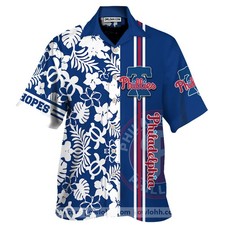 Personalized Philadelphia Phillies All Over Print 3D Flowery Hawaiian Shirt