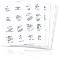 240 Pcs Christmas Verses Stickers,Peelable for Cards Making