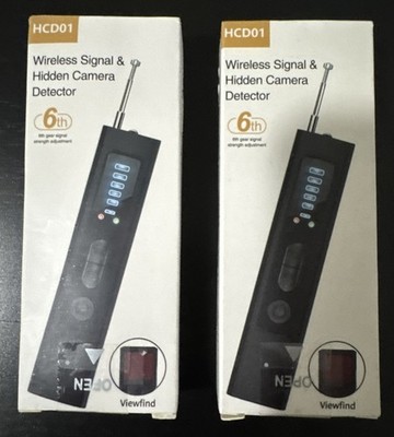 2X Anti-Spy Signal Detector Hidden Camera Scanner 6th Gear Wireless Device NIB