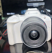 Canon EOS R50 Mirrorless Camera Kit RF-S 18-45mm IS STM 24.2MP White