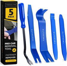 Auto Trim Removal Tool Kit - 5 Piece Set for Dash, Door Panel, Clip Remover - Sc