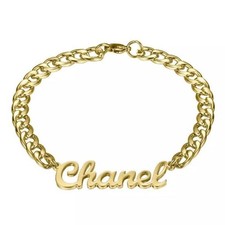 Custom Name Cuban Link Bracelet - Personalized Stainless Steel Chain Jewelry
