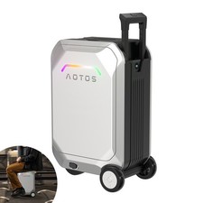 20'' Electric Suitcase Scooter 31L Waterproof APP Control Travel -Silver