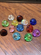 Lot Of Assorted Glass Decorative Gems Sparkle Glass Gemstones Assortment
