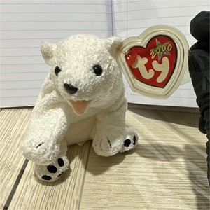 Ty Beanie Babies Aurora Polar Bear Plush Mini Under 6 in Vintage 2000