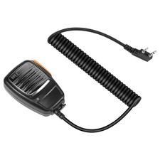 2 Pin PTT Handheld Speaker Mic Microphone For  Radios Walkie-Talkie2643