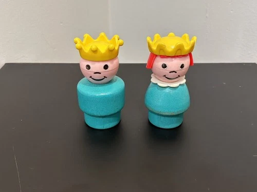 Vintage Fisher Price Little People Prince & Princess For Castle #993