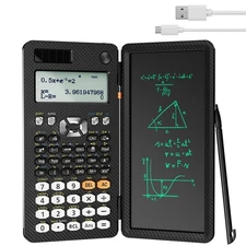 NEWYES Type-C Rechargeable Scientific Calculator, Electronic Memo Pad with Calcu