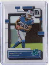 2022 Panini Clearly Donruss Rated Rookie James Cook #65 Buffalo Bills NFL