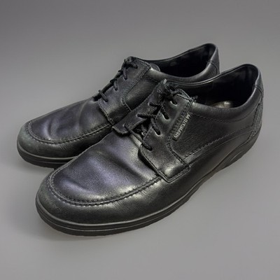 Mephisto Agazio Oxford Shoes Men's 9.5 Black Leather Casual Walking Air-Jet