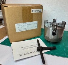 Mandrino tornio compatibile Myford 80 mm 4 ganasce indipendente 1 1/8 x 12 tpi AFFARE!