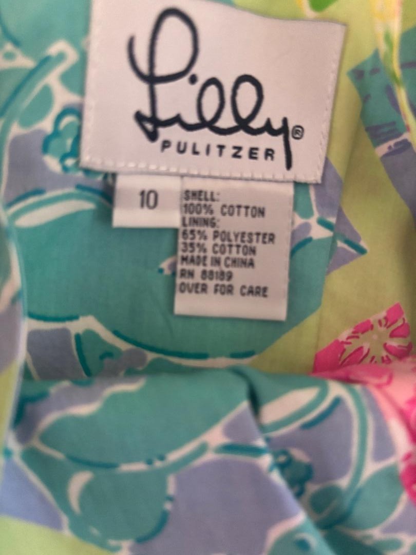 Vintage Lilly Pulitzer Patchwork Pattern Dress si… - image 3