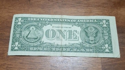 Seriously Miscut Misaligned Error 2001 $1 One Dollar Bill 🔥  - Picture 4 of 4