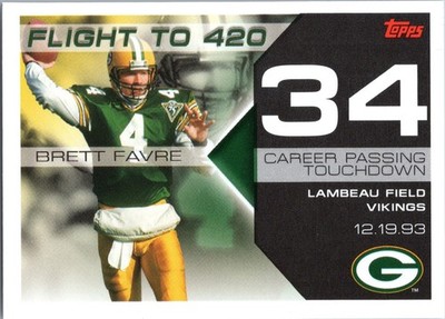 2007 Topps #BF-34 Brett Favre Brett Favre Collection Green Bay Packers