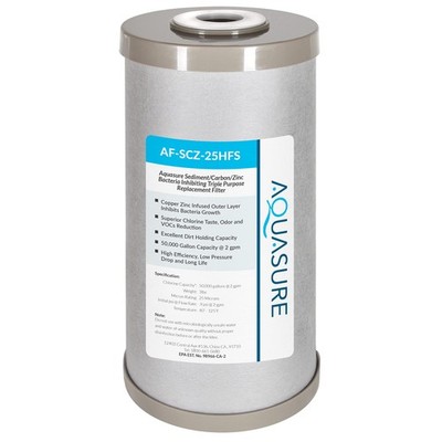 Fortitude V2 Series Sediment/Carbon/Zinc Bacteria Inhibiting Triple Purpose F...