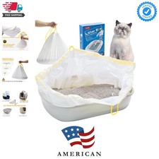 Cat Litter Box Liners Jumbo 45 x 18 inch Heavy Duty Drawstring Bags 20 Count