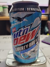 Mountain Dew Discontinued Liberty Brew Half EMPTY Can Never Opened