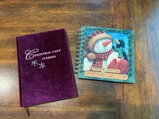 NEW Lot Of 2 Christmas Card List Books Russ & Teresa Kogut